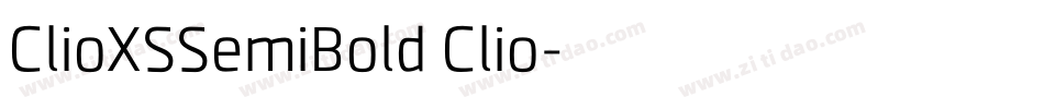 ClioXSSemiBold Clio字体转换